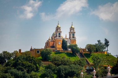 Church of Our Lady of Remedies at the top of Cholula pyramid - C
