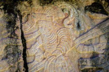 Oymalar Venüs platform, antik Maya Harabeleri Chichen 