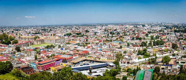 Vista Alta Ciudad Cholula Cholula Puebla México — Foto de Stock