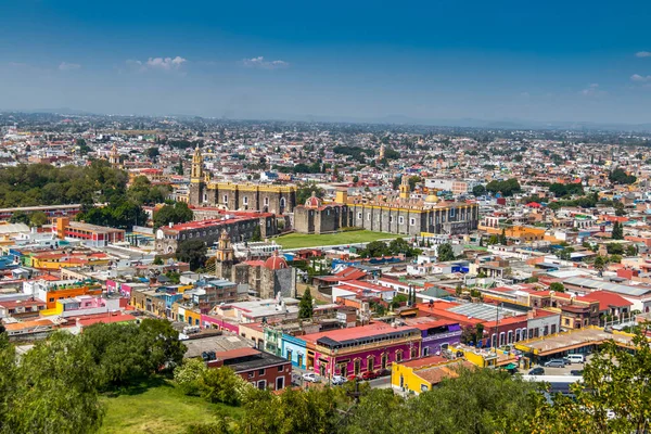 Vista Alta Ciudad Cholula Cholula Puebla México — Foto de Stock