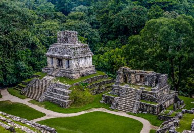Çapraz grup, Palenque - Chiapas Maya harabelerini tapınakları,
