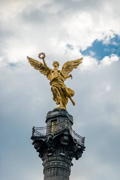 Detail Des Denkmals Engel Der Unabhängigkeit Mexiko Stadt Mexiko — Stockfoto