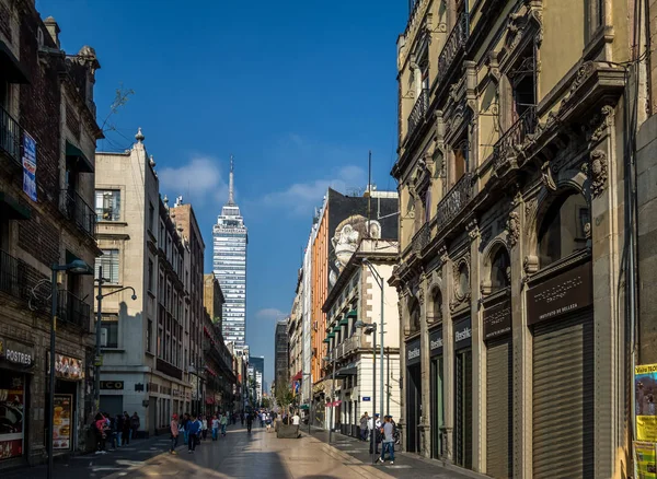 Mexico City Meksika Ekim 2016 Yaya Cadde Mexico City Downtown — Stok fotoğraf