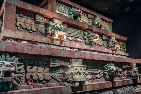 Mexico City Meksika Ekim 2016 Yineleme Teotihuacan Tapınağı Nda Ulusal — Stok fotoğraf