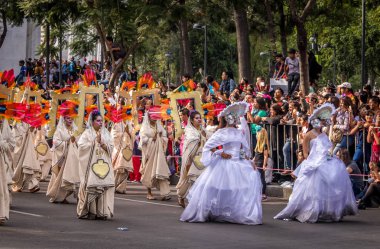 Mexico City, Meksika - 29 Ekim 2016: Gün ölü geçit 