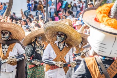 Mexico City, Meksika - 29 Ekim 2016: Gün ölü geçit 