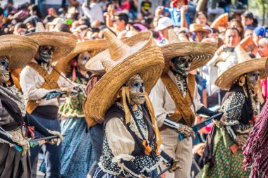 Mexico City, Meksika - 29 Ekim 2016: Gün ölü geçit 