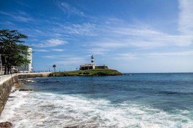 Barra deniz feneri ve plaj Salvador - Bahia, Brezilya