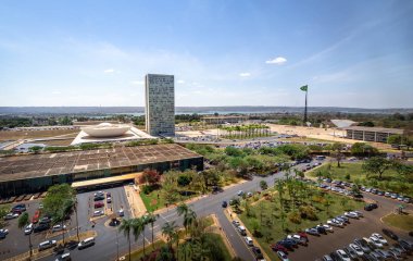 Brezilya 'nın hava manzarası - Brasilia, Distrito Federal, Brezilya