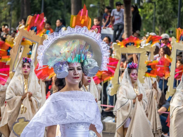 Ciudad México México Octubre 2016 Día Del Desfile Muertos — Foto de Stock