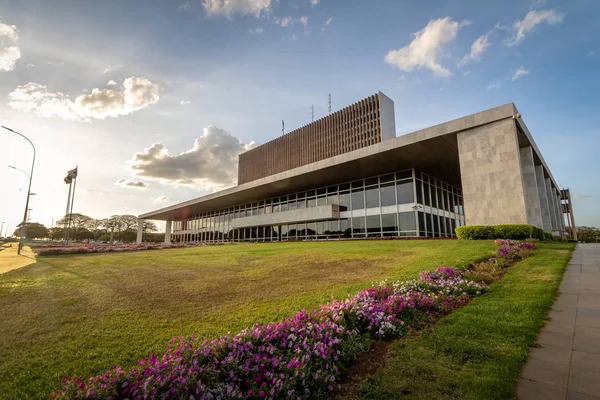 Палац Buriti Резиденцією Уряду Distrito Federal Бразиліа Федеральний Округ Бразилія — стокове фото