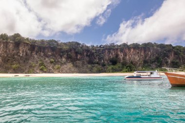 View of Praia do Sancho Beach from a Boat - Fernando de Noronha, Pernambuco, Brazil
