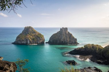 Baia dos Porcos 'ta Morro Dois Irmaos - Fernando de Noronha, Pernambuco, Brezilya