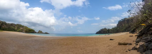 Panoramautsikt Över Praia Sancho Beach Fernando Noronha Pernambuco Brasilien — Stockfoto