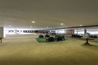 Brasilia, Brezilya - 26 Ağustos 2018: Asil Room Mezzanine Planalto Sarayı - Brasilia, Distrito Federal, Brezilya