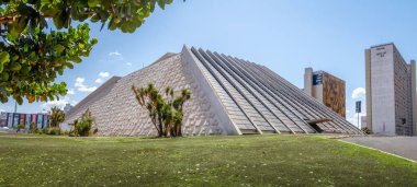 Brasilia, Brezilya - 26 Ağustos 2018: Claudio Santoro Ulusal Tiyatrosu - Brasilia, Distrito Federal, Brezilya