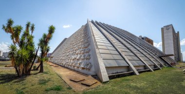 Brasilia, Brezilya - 26 Ağustos 2018: Claudio Santoro Ulusal Tiyatrosu - Brasilia, Distrito Federal, Brezilya