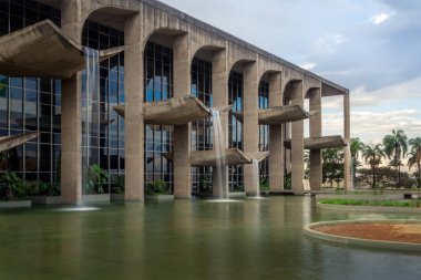 Brasilia, Brezilya - 26 Ağustos 2018: Adalet Sarayı - Brasilia, Distrito Federal, Brezilya