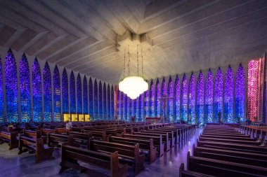 Brasilia, Brezilya - 27 Ağustos 2018: Dom Bosco Sığınak İçişleri - Brasilia, Distrito Federal, Brezilya
