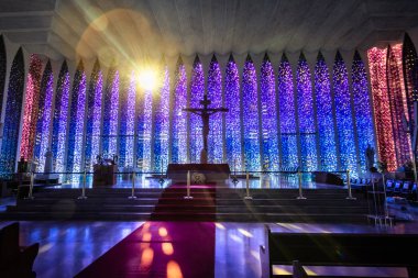 Brasilia, Brezilya - 27 Ağustos 2018: Dom Bosco Sığınak İçişleri - Brasilia, Distrito Federal, Brezilya