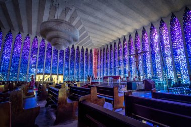 Brasilia, Brezilya - 27 Ağustos 2018: Dom Bosco Sığınak İçişleri - Brasilia, Distrito Federal, Brezilya