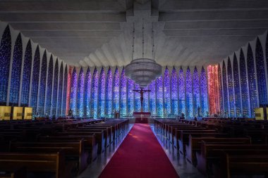 Brasilia, Brezilya - 27 Ağustos 2018: Dom Bosco Sığınak İçişleri - Brasilia, Distrito Federal, Brezilya