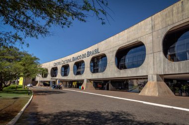 Brasilia, Brezilya - 28 Ağustos 2018: Centro kültürel Banco yapmak Brasil - Ccbb - banka, Brezilya Kültür Merkezi - Brasilia, Distrito Federal, Brezilya