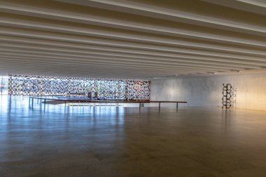 Brasilia, Brasil - 29 Ağustos 2018: Itamaraty Sarayı İçi - Brasilia, Distrito Federal, Brezilya