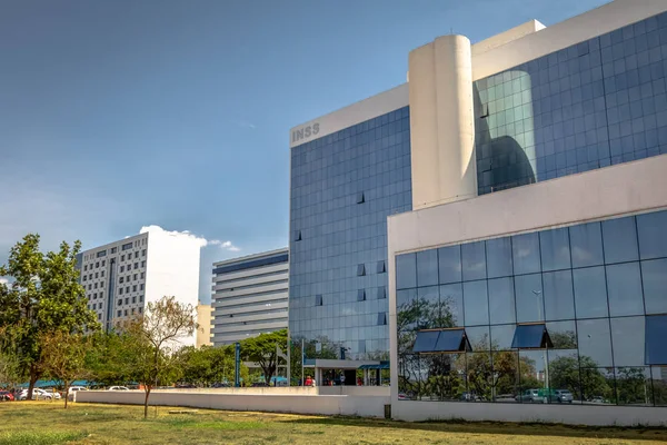 Brasilia Brazil Aug 2018 Social Security Institute Instituto Nacional Seguro — Stok fotoğraf