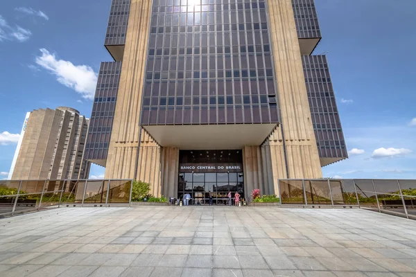 巴西巴西利亚 2018年8月27日 巴西中央银行总部大楼 巴西利亚 巴西联邦省 — 图库照片