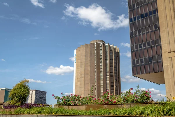 Brasilia Brazilië Aug 2018 Caixa Economica Federal Bank Hoofdkwartier Centrale — Stockfoto