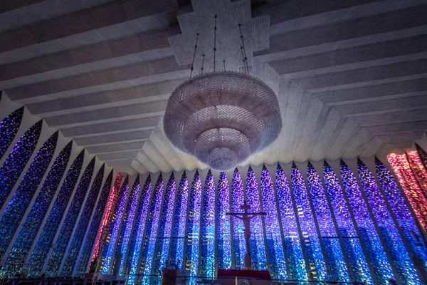 Brasilien Brasilien August 2018 Dom Bosco Sanctuary Interior Brasilien Distrito — Stockfoto