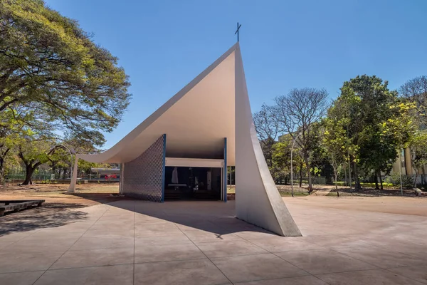 Brasilia Brasil Agosto 2018 Iglesia Igrejinha Nossa Senhora Fátima Brasilia —  Fotos de Stock