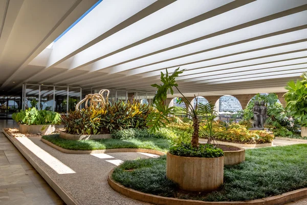 Brasilia Brésil Août 2018 Jardins Terrasse Palais Itamaraty Brasilia Distrito — Photo