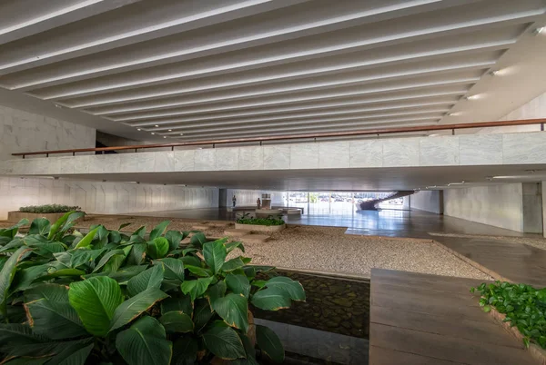 Brasilia Brasil Ago 2018 Jardín Sala Entrada Del Palacio Itamaraty — Foto de Stock