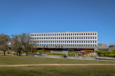 Brasilia, Brezilya - 24 Ağustos 2018: Brasilia, Brezilya Brezilya federal accountability office (mahkeme de Contas da Uniao - haberleşme) - Federal Mahkemesi hesapları