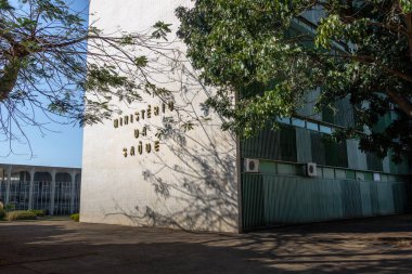 Brasilia, Brezilya - 26 Ağustos 2018: Sağlık Bakanlığı Binası - Brasilia, Distrito Federal, Brezilya
