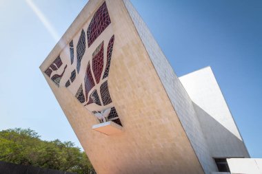 Brasilia, Brezilya - 26 Ağustos 2018: Tancredo Neves Pantheon, Anavatan ve özgürlük üç güçler Plaza (Praça dos Tres Poderes) - Brasilia, Distrito Federal, Brezilya