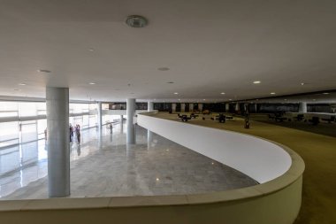 Brasilia, Brezilya - 26 Ağustos 2018: Asil Room Mezzanine Planalto Sarayı - Brasilia, Distrito Federal, Brezilya