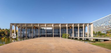 Brasilia, Brasil - Aug 26, 2018: Itamaraty Palace - Brasilia, Distrito Federal, Brazil