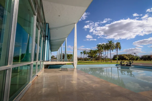 Brasília Brasil Ago 2018 Palácio Alvorada Residência Oficial Presidente Brasil — Fotografia de Stock