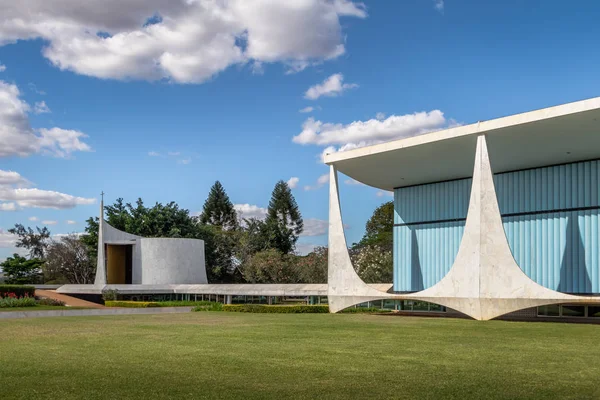 Brasilia Brazílie Srpna 2018 Alvorada Palace Chapel Brasilia Distrito Federal — Stock fotografie