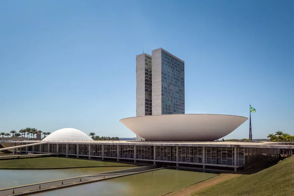 Brasilia Brasil Aug 2018 Brazilian National Congress Brasilia Distrito Federal — Stock Photo, Image