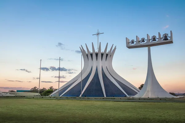 Brasilia Brazylia Sierpień 2018 Brasilia Katedry Zachodzie Słońca Brasilia Brazylia — Zdjęcie stockowe