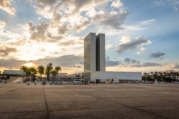 Brasilia Brazil Aug 2018 Three Powers Plaza Praca Dos Tres — стокове фото