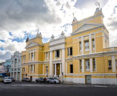 Associacao Comercial (Trade Association) building at historic center - Joao Pessoa, Paraiba, Brazil