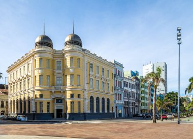 Eski bina Marco sıfır Meydanı eski Recife District - Recife, Pernambuco, Brezilya
