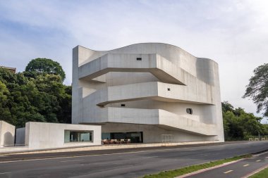 Porto Alegre, Brezilya - 19 Ocak 2018: Ibere Camargo Vakfı - Porto Alegre, Rio Grande do Sul, Brezilya