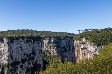 Aparados da Serra Ulusal Parkı 'ndaki Itaimbezinho Kanyonu - Cambara do Sul, Rio Grande do Sul, Brezilya