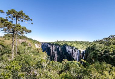 Panoramic view of Waterfall in Itaimbezinho Canyon at Aparados d